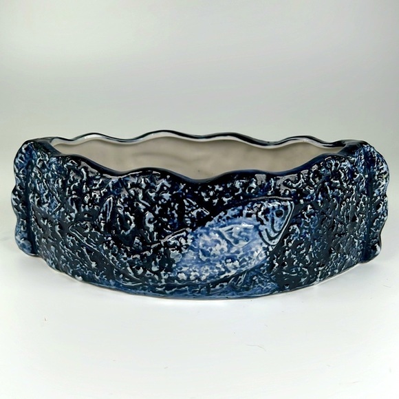 Vintage Ceramic Fish Motif Planter - Picture 2 of 10